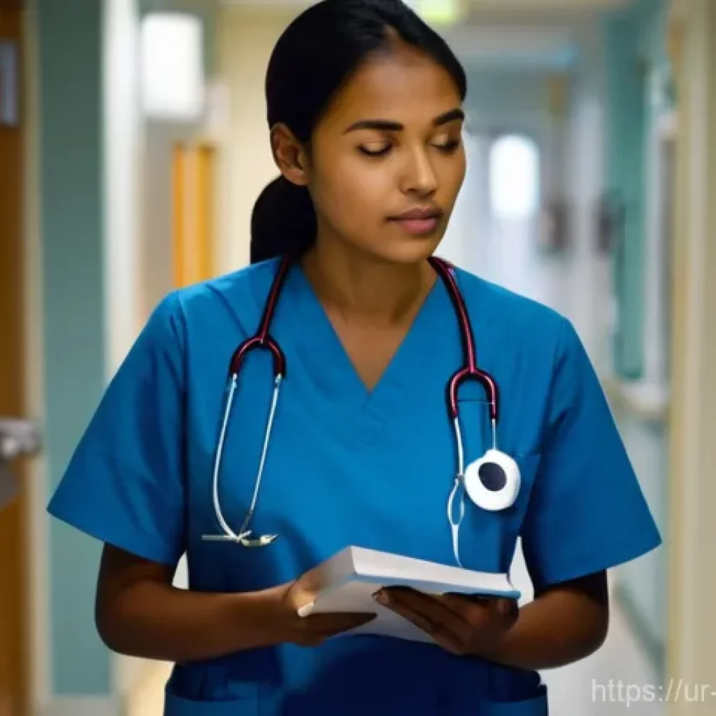 간호사 실무와 이론의 차이 - **Prompt 1: The Weight of Reality in Hospital Corridors**
    "A young female nurse, in her early tw...