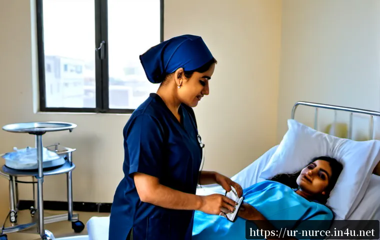 Home 17 병원 간호사의 하루 일과 - Photorealistic early-morning scene in a modern Pakistani hospital ward, a professional South Asian f...